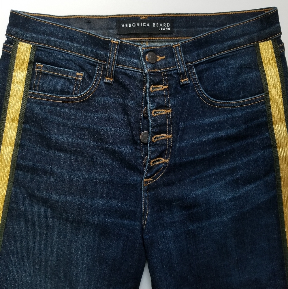 Veronica beard Jean's style j0720123 wash. Dark vintage cut #0080 size 28